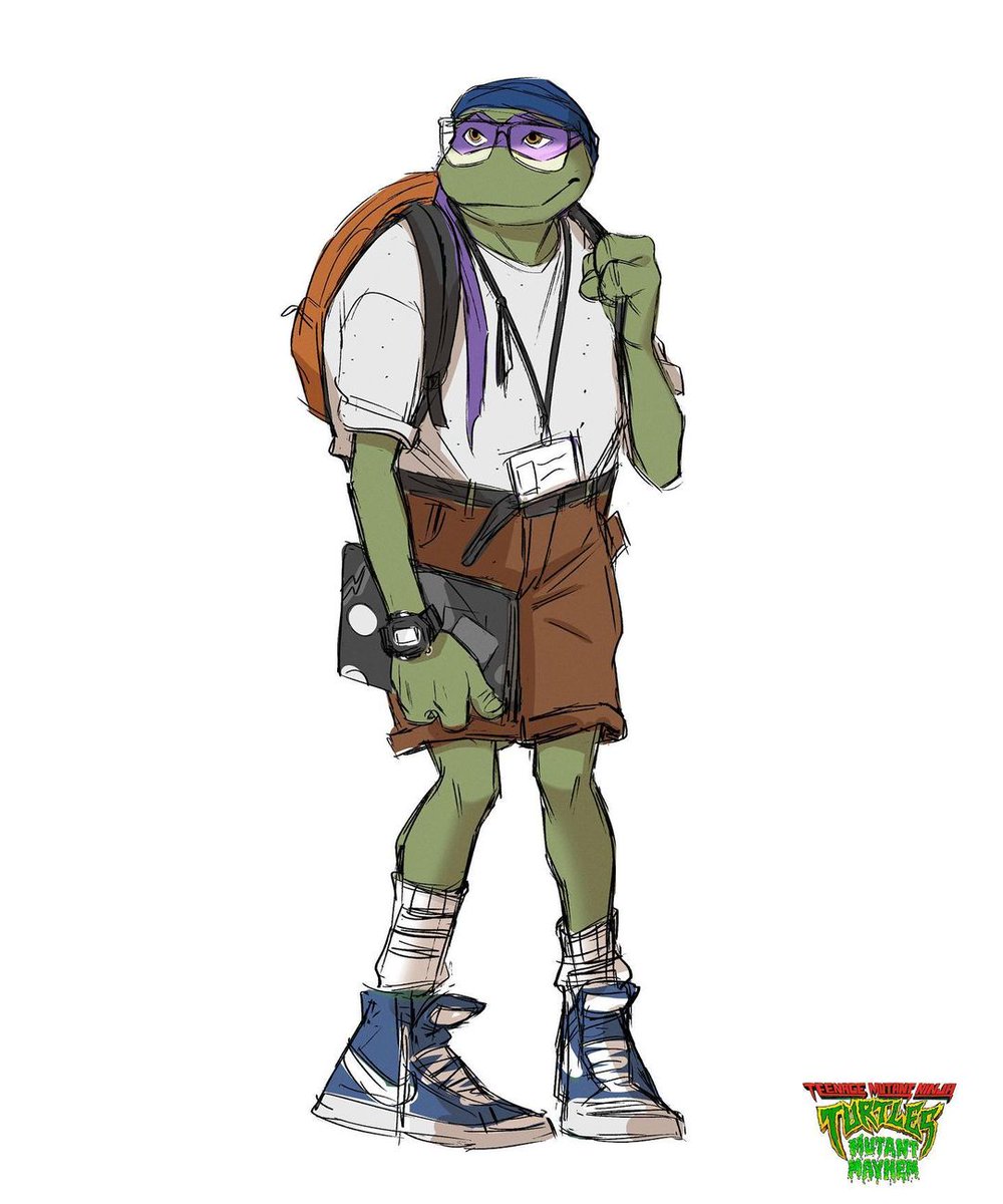 TheOldTurtleDen's tweet image. Early concept art of Donatello for the Teenage Mutant Ninja Turtles: Mutant Mayhem movie 2023
This appears to be from when the "Turtles in High School" was a bigger part of the story
(🎨 Julien Perron)