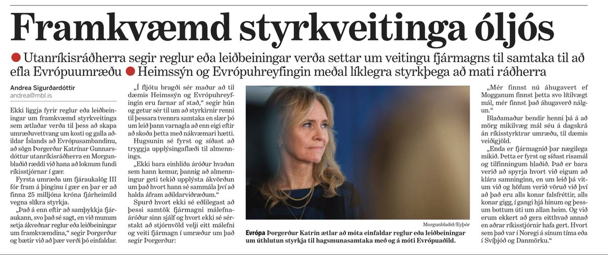 25 milljónir eyrnamerktar umræðu um ESB aðild.