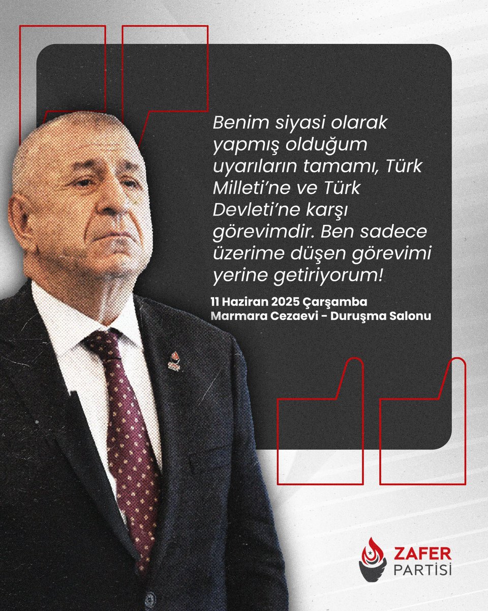 𝐄𝐦𝐢𝐍𝐞 🇹🇷 (@_emine_k__) on Twitter photo Sayın Prof. Dr. Ümit Özdağ ;
Benim siyasi olarak yapmış olduğum uyarıların tamamı,
Türk Milleti’ne
Ve Türk Devleti’ne karşı görevimdir.
Ben sadece üzerime düşen görevimi yerine getiriyorum!”
<a href="/umitozdag/">Ümit Özdağ</a>
#ÜmitÖzdağaÖzgürlük Sayın Prof. Dr. Ümit Özdağ ;
Benim siyasi olarak yapmış olduğum uyarıların tamamı,
Türk Milleti’ne
Ve Türk Devleti’ne karşı görevimdir.
Ben sadece üzerime düşen görevimi yerine getiriyorum!”
<a href="/umitozdag/">Ümit Özdağ</a>
#ÜmitÖzdağaÖzgürlük