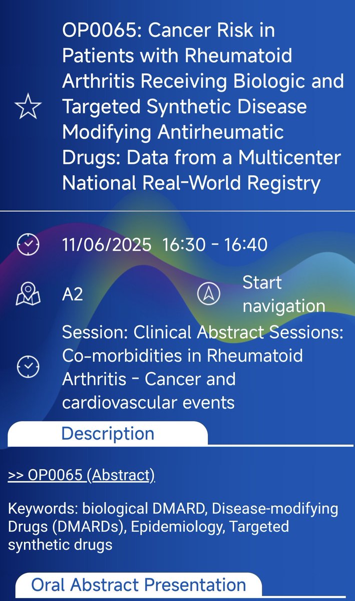 Juan Molina Collada (@jmolinacollada) on Twitter photo Today we are presenting data on the risk of cancer in #RA from the #BIOBADASER 🇪🇸 <a href="/SEReumatologia/">Soc.Esp.Reumatología</a> at #EULAR2025 Today we are presenting data on the risk of cancer in #RA from the #BIOBADASER 🇪🇸 <a href="/SEReumatologia/">Soc.Esp.Reumatología</a> at #EULAR2025