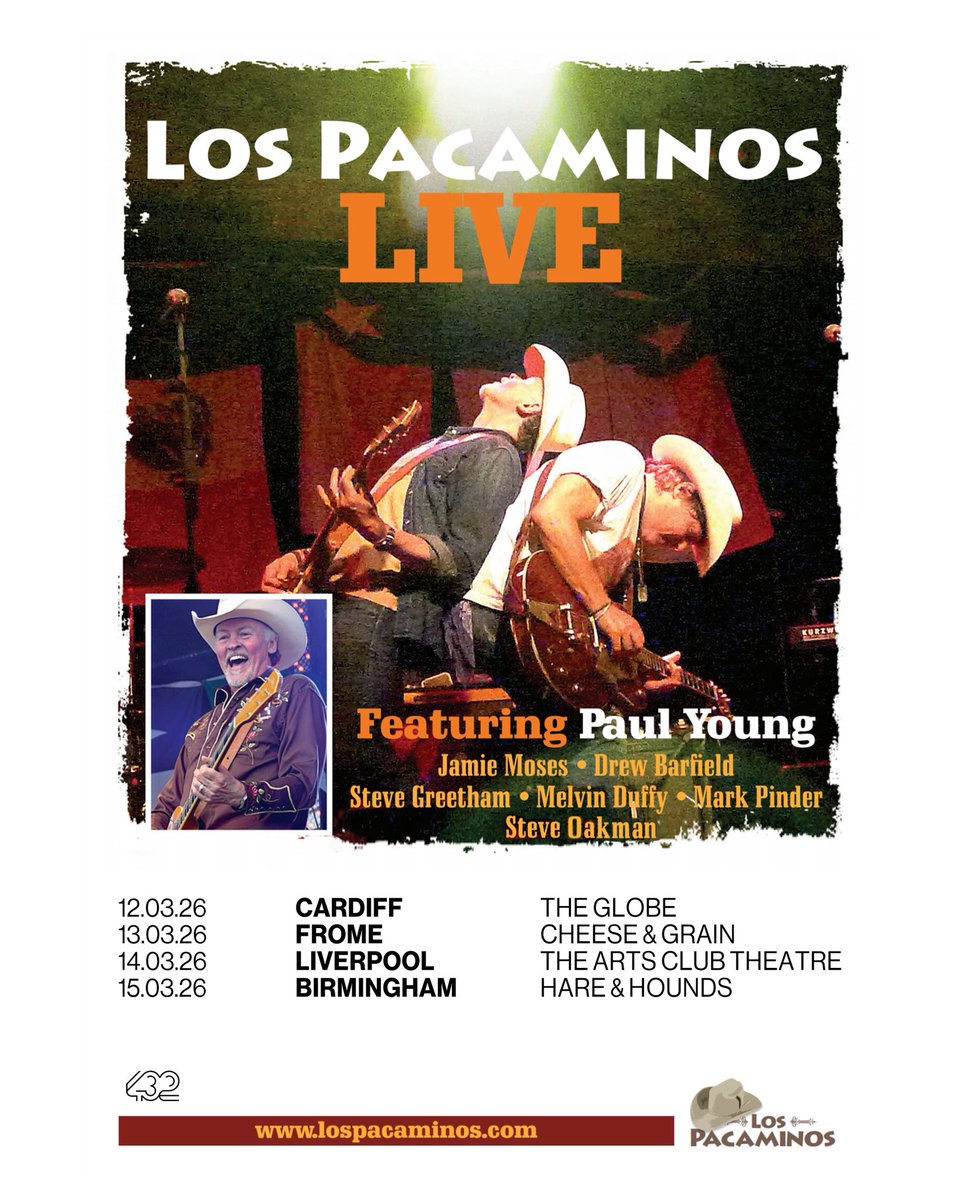 We’re hitting the road in 2026 and you won’t want to miss these shows!

The Globe Cardiff - 12/3/26
Cheese and Grain, Frome - 13/3/26
Arts Club Liverpool - 14/3/26
Hare &amp; Hounds Kings Heath - 15/3/26

Tickets will be on sale at our website at 10am on Friday 13th 🤠