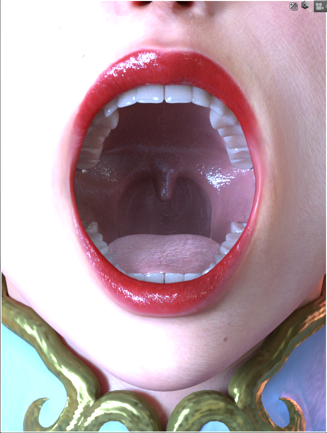 Chun-Li mouth. Tried matching the opening of real Chinese women mouths...

I can offer fully rendered mawshots of your choice of characters for $30...

#mawshot