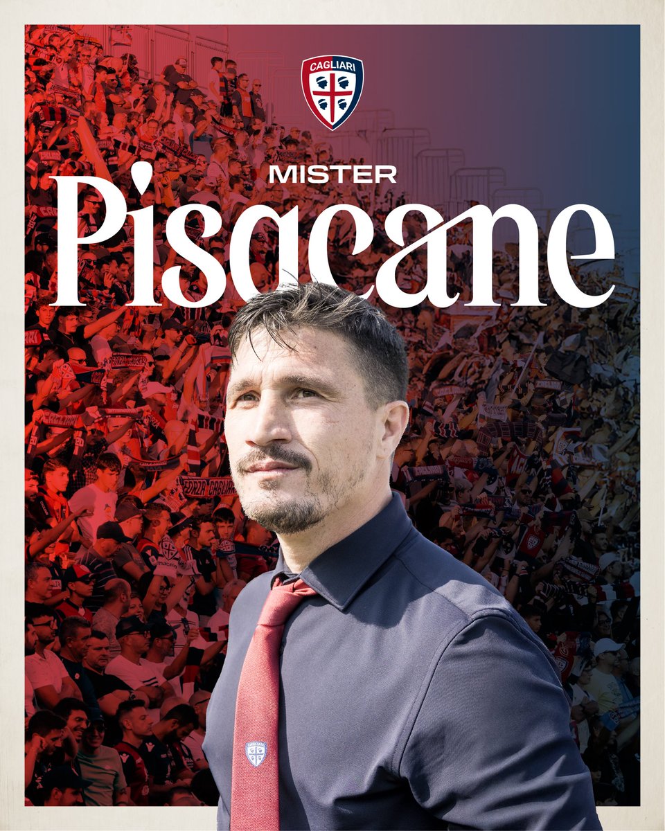 Fabio Pisacane è il nuovo allenatore del Cagliari. 
Buon lavoro, Mister ❤️💙

Qui il comunicato ➡️ cagliaricalcio.com/news/fabio-pis…