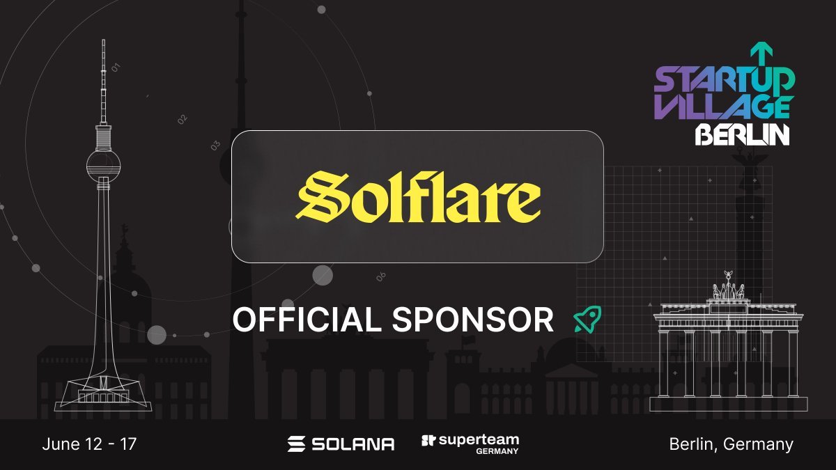 Superteam Germany (@superteamde) on Twitter photo Start Up Village just got a little more 🔥
🚀 We welcome <a href="/solflare/">Solflare - The Solana Wallet</a> as an official sponsor! 🚀
And they’re not showing up empty-handed.
They just dropped the Solflare Card:
🛡️ Completely self-custodial
⚡ Instant spending
💳 Global acceptance
🔐 Real security
Claim yours. 👇 Start Up Village just got a little more 🔥
🚀 We welcome <a href="/solflare/">Solflare - The Solana Wallet</a> as an official sponsor! 🚀
And they’re not showing up empty-handed.
They just dropped the Solflare Card:
🛡️ Completely self-custodial
⚡ Instant spending
💳 Global acceptance
🔐 Real security
Claim yours. 👇