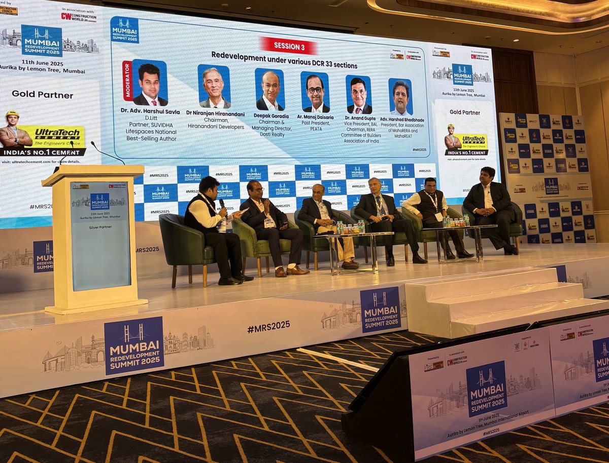 Pratap Padode (@pratappadode) on Twitter photo Discussions on DCR33 sections for #MRS2025 #Mumbai #Redevelopment Summit with β¦<a href="/N_Hiranandani/">Dr Niranjan Hiranandani</a>β© β¦<a href="/DostiRealty/">Dosti Realty</a>β© CMD β¦<a href="/deepakgoradia1/">Deepak Goradia</a>β© β¦<a href="/CWmagazine/">Construction World</a>β© β¦<a href="/UltraTechCement/">UltraTech Cement Ltd</a>β© β¦<a href="/BAIMumbaiRegion/">Builders' Association of India, Mumbai Centre</a>β© β¦<a href="/NaredcoMaha/">NAREDCO Maharashtra</a>β© Discussions on DCR33 sections for #MRS2025 #Mumbai #Redevelopment Summit with β¦<a href="/N_Hiranandani/">Dr Niranjan Hiranandani</a>β© β¦<a href="/DostiRealty/">Dosti Realty</a>β© CMD β¦<a href="/deepakgoradia1/">Deepak Goradia</a>β© β¦<a href="/CWmagazine/">Construction World</a>β© β¦<a href="/UltraTechCement/">UltraTech Cement Ltd</a>β© β¦<a href="/BAIMumbaiRegion/">Builders' Association of India, Mumbai Centre</a>β© β¦<a href="/NaredcoMaha/">NAREDCO Maharashtra</a>β©