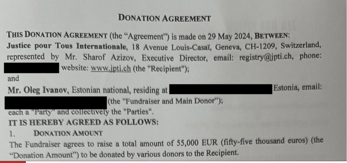 “Independent Human Rights Organisation” which has no issues accepting “donations”  from internationally wanted individuals.

<a href="/SharofAzizov/">Sharof Azizov</a> what’s up?😀