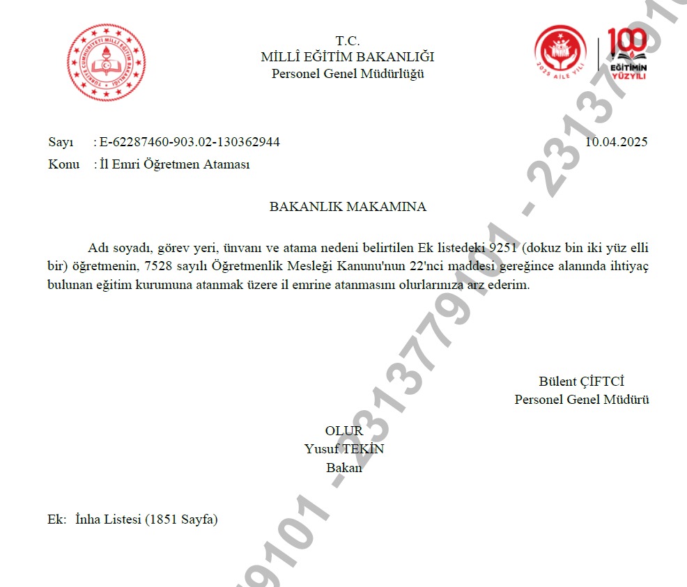 Bakan Tekin proje okulu atamalarında 6 bin civarında öğretmen atamasının yenilenmediğini iddia etmiş ve sayının 20 bini bulduğunu söylediğimizde hararetle yalanlamıştı. Oysa 10 Nisan tarihli resmî yazıda kendi imzasıyla 9251 öğretmenin görevlendirmesinin yenilenmediği ispatlıdır.