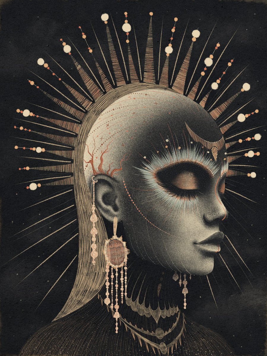 NEW DROP on <a href="/SkurpySocial/">Skurpy</a>

Zennavai

Once, she heard the final heartbeat of a dying star - and remembered it so precisely, she became its echo.
Now, everything too quiet to be heard moves through her.

5/5, 15xtz

🔗skurpy.com/marketplace/co…