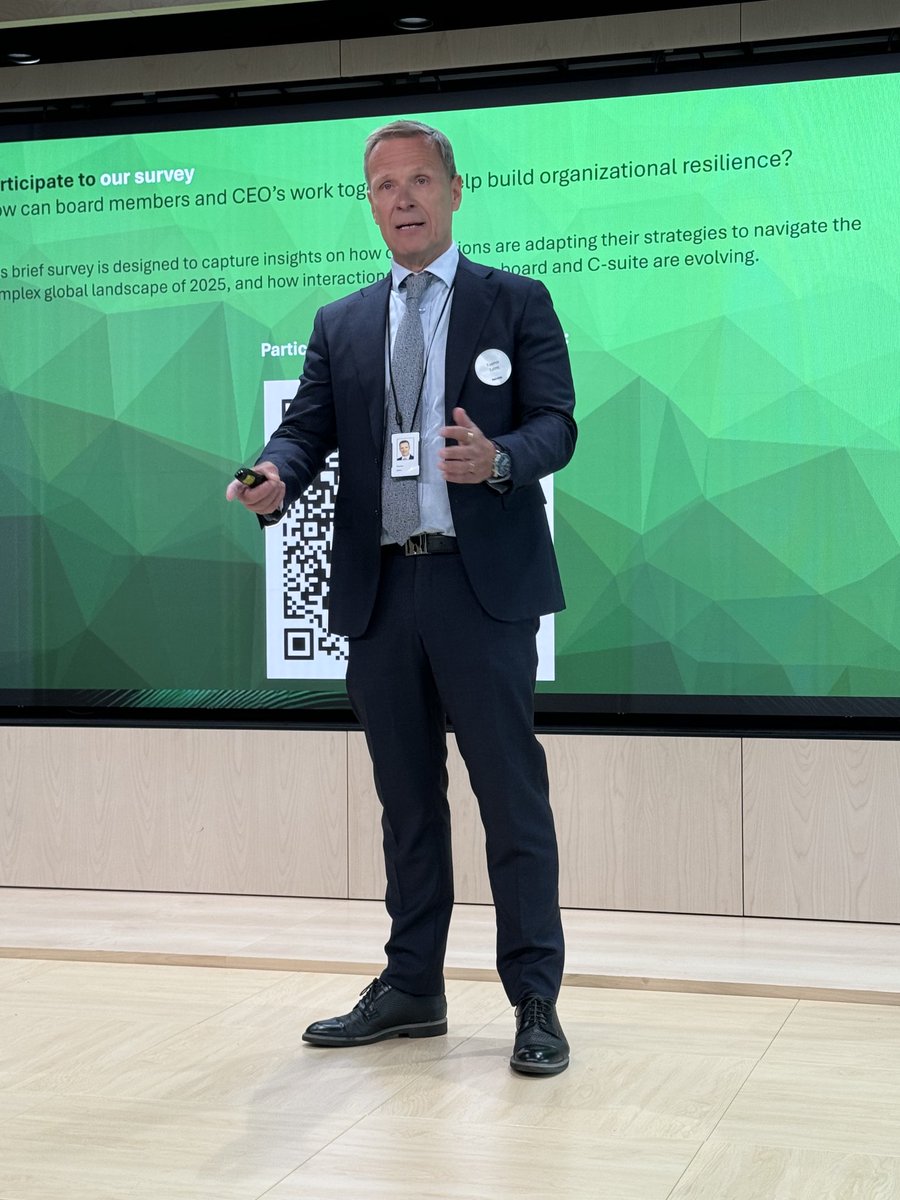 Kiitos kutsusta ⁦<a href="/DeloitteFinland/">Deloitte Finland</a>⁩ ⁦<a href="/DIF_Finland/">Directors' Institute Finland</a>⁩ jäsenille kuulemaan ja keskustelemaan strategisista riskeistä yrityksen arvon ajurina muuttuneessa maailmassa. Tuomo Salmi avaa.