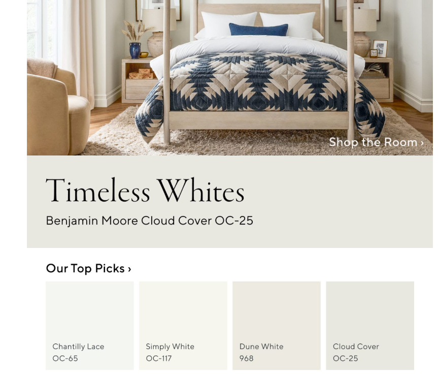 CoastalCottage3's tweet photo. We're painting with the new 
Benjamin Moore &amp; Pottery Barn 
Paint &amp; Color Guide
What are your favorite shades?
Call us for a complimentary color consultation 850-842-9019 or visit us at https://t.co/AlwBriDS1X https://t.co/XlMdSEGrYt