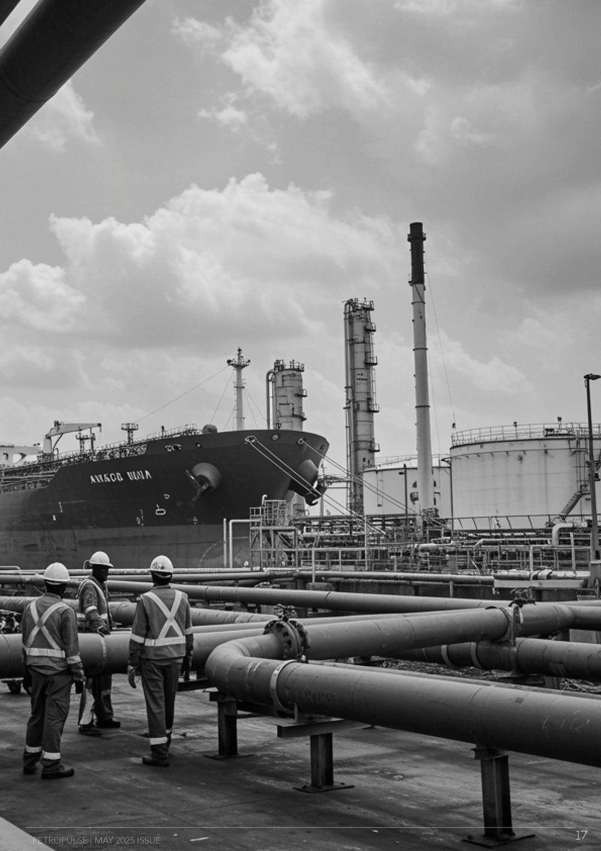 ThePetroPulse's tweet image. #MayIssue: “Drill, baby, drill”— Ghana leads the charge as oil demand nears its global peak. $43B projected in African oil/gas investments for 2025.  From Jubilee to Orange Basin, the continent’s bet is clear: monetize now or miss out.
#PetroPulse #AfricaOil #GhanaEnergy