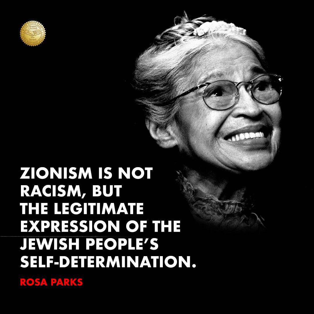 I just learned Rosa Parks was a Zionist. 😭