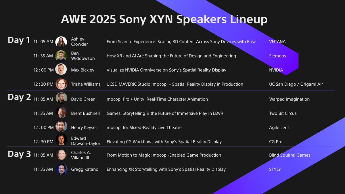 Who is going to AWE 2025?  Want to connect?  CG Pro will be there TODAY for Edd's talk at 12:30 at the Sony Electronics XYN booth #309 on Sony's Spacial Reality Display.  See the whirlwind talk and grab us for a coffee after!  hubs.li/Q03rbsrS0

#XR #AR