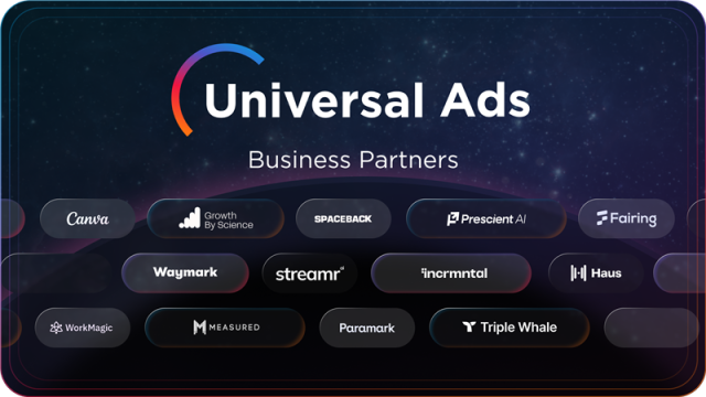 mayerkp's tweet photo. .@Universal_Ads launches new Business Partner Program including Canva, Fairing, Haus, INCRMNTAL, Measured, Prescient AI, Spaceback, Triple Whale, Waymark, and WorkMagic! #ComcastEmp https://t.co/nw50A8n63V https://t.co/vrCmjYjncj