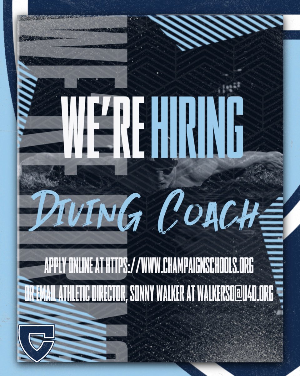 Our Charger Swim Program is looking for a diving coach! Come work for the CHARGERS! #ifitaintblueitainttrue #paintthetownblue