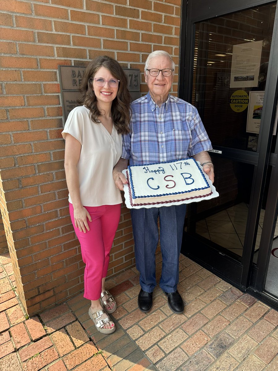 Brooklyn Bolton Yancey (@brooklynbyancey) on Twitter photo Today is CSB’s 117 year anniversary!! Thankful for the opportunity to get to serve our communities! Pictured with one of the legends that continues to come in every single day! What an inspiration he is to us all!! Missing <a href="/BradMBolton/">Brad Bolton</a> #CSB117 <a href="/CommSpiritBank/">Community Spirit</a> Today is CSB’s 117 year anniversary!! Thankful for the opportunity to get to serve our communities! Pictured with one of the legends that continues to come in every single day! What an inspiration he is to us all!! Missing <a href="/BradMBolton/">Brad Bolton</a> #CSB117 <a href="/CommSpiritBank/">Community Spirit</a>