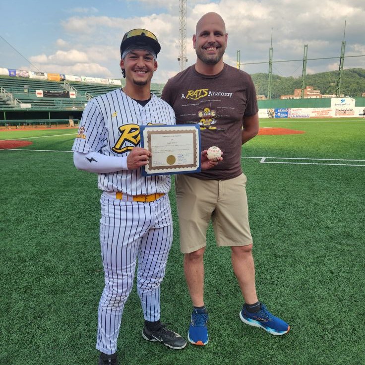 Purdue Baseball (@purduebaseball) on Twitter photo Way To Go Sergio!! š
<a href="/Mill_Rats/">Johnstown Mill Rats</a>: "<a href="/DecelloSergio/">Sergio DeCello</a> was honored by the Cambria County Commissioner's office for hitting the first Mill Rats HR of the 2025 season. County Commissioner Scott Hunt secured the HR ball. Thank you to the commissioner's office for this awesome memento." Way To Go Sergio!! š
<a href="/Mill_Rats/">Johnstown Mill Rats</a>: "<a href="/DecelloSergio/">Sergio DeCello</a> was honored by the Cambria County Commissioner's office for hitting the first Mill Rats HR of the 2025 season. County Commissioner Scott Hunt secured the HR ball. Thank you to the commissioner's office for this awesome memento."