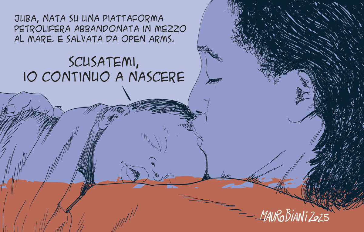 #persone #migranti #salvare #nascere #Juba #OpenArms #Astral 
Scusatemi, io continuo a nascere.
Oggi per <a href="/repubblica/">Repubblica</a>