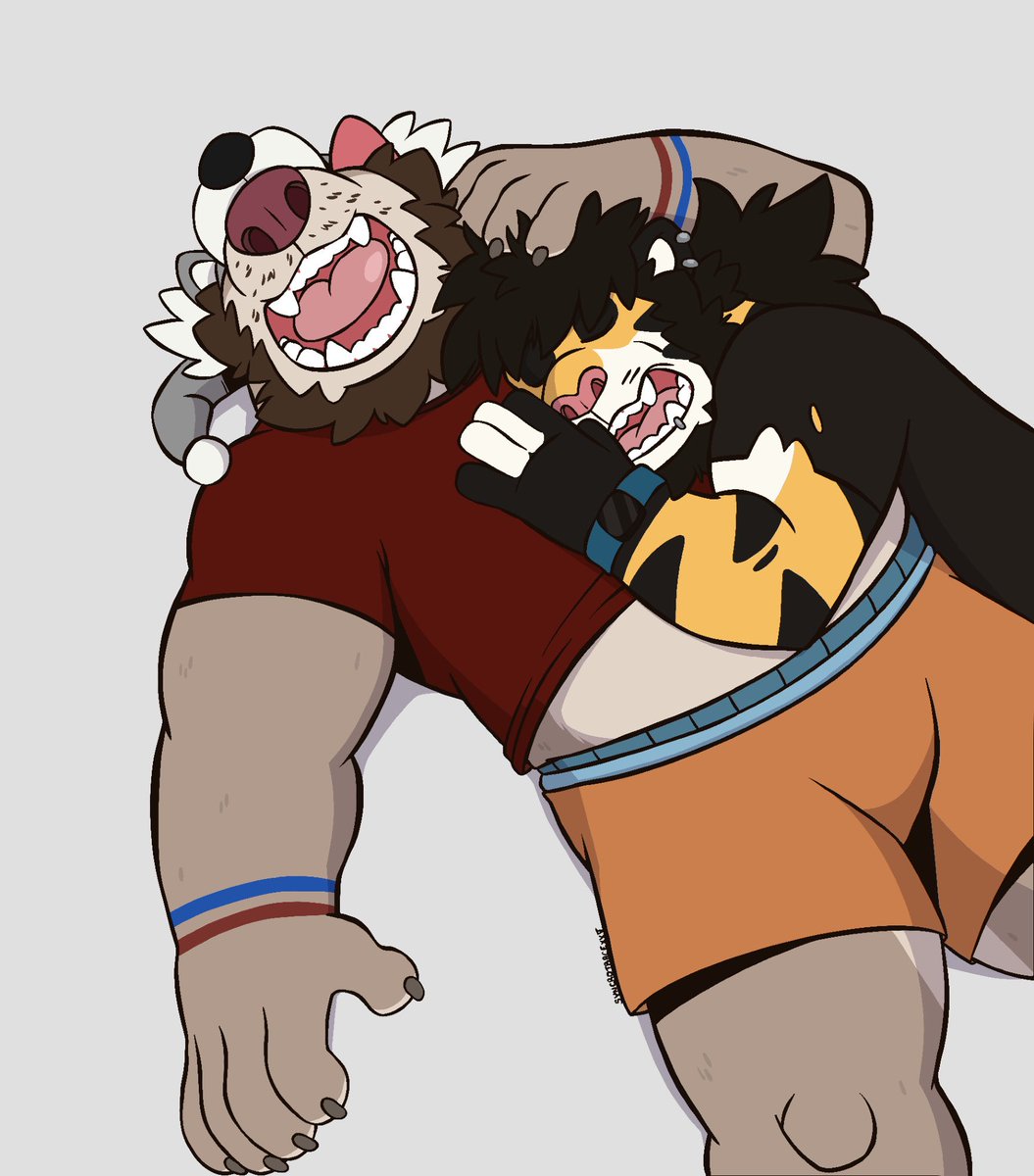 Photon and Khary love to cuddle and it usually leads to naps. Photon snores but Khary doesn't mind.