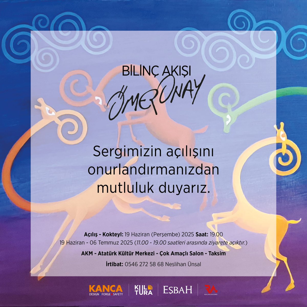 Heyecanlıyız, mutluyuz.😇

Kitabımız ALET İŞLER'in sanat yönetmeni Ömer Onay 40 yıllık sanat yolculuğunu muhteşem bir sergiyle taçlandırıyor.

Sergimizin açılış programına sizleri de bekleriz.
⬇️
19 Haziran Perşembe
Saat 19:00
Atatürk Kültür Merkezi, Taksim