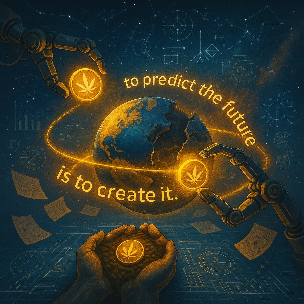 weedcoinOG's tweet image. “The best way to predict the future is to create it.” — Peter Drucker

You’re not just watching the world evolve.
You’re blueprinting it with every move you make.

Build boldly. Seed intentionally.
Create your future.

🌍🛠️✨ #CreateTheFuture #VisionToReality #WeedCoin…