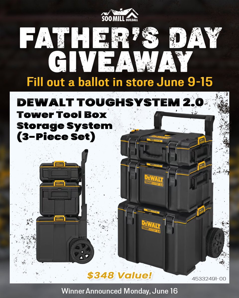 Father's Day Giveaway worth over $300! Fill out a ballot in store by June 15th! #soomill