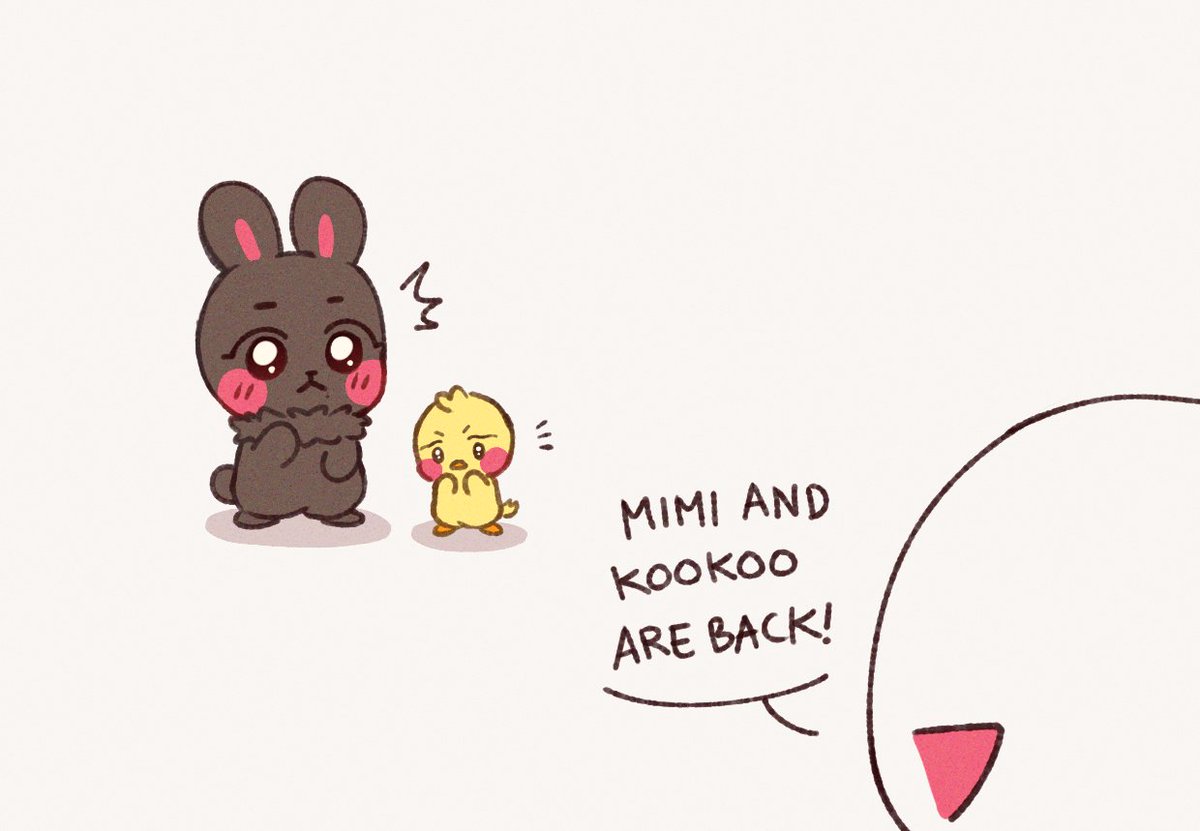mimiwuvyou's tweet photo. Welcome back! 🐥🐰 https://t.co/yHH6NNmbq4