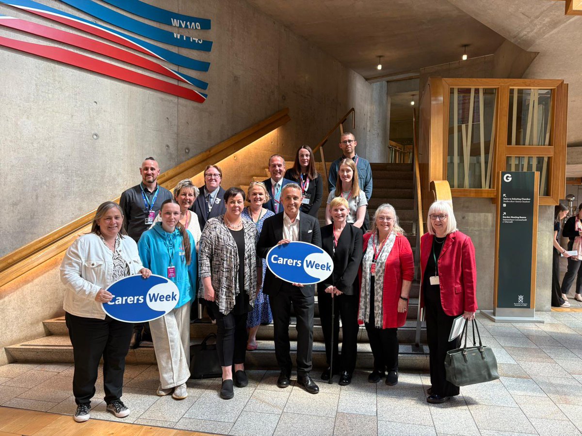 Carers Trust Scotland (@carerstrustscot) on Twitter photo We were delighted to join the #CarersWeek Partners Roundtable today <a href="/ScotParl/">Scottish Parliament</a> raising the importance of Caring About Equality. Thank you to <a href="/CMochan/">Carol Mochan MSP</a> for hosting & facilitating these important discussions. We were delighted to join the #CarersWeek Partners Roundtable today <a href="/ScotParl/">Scottish Parliament</a> raising the importance of Caring About Equality. Thank you to <a href="/CMochan/">Carol Mochan MSP</a> for hosting & facilitating these important discussions.