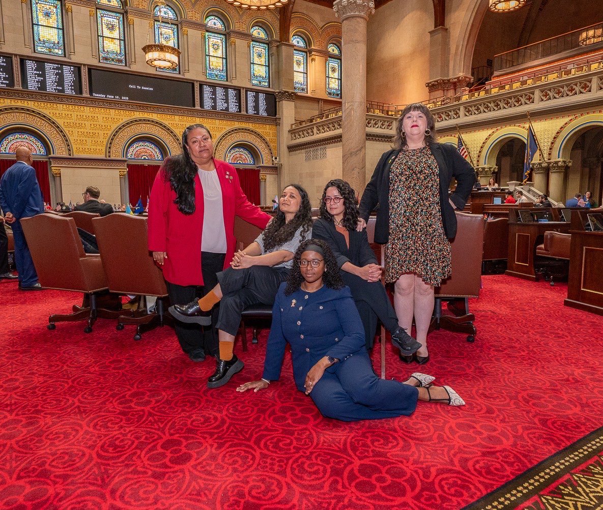 Power. Solidarity. Sisterhood.
Holding it down for working-class New Yorkers and serving looks on the Assembly floor. 🧵🔥✊🏾