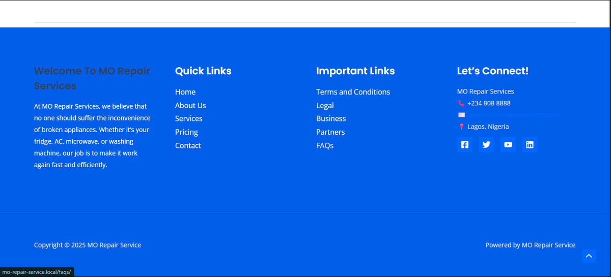 jusrasuy's tweet photo. 🚀 Project Completed!
Over the past 6 weeks, I had the opportunity to take part in a Web Design Project class where I learned to design and build websites using WordPress. @MinaretTalent 
As my final project, I built an e-commerce website for an appliance repair service. https://t.co/2NMG5jWSbD