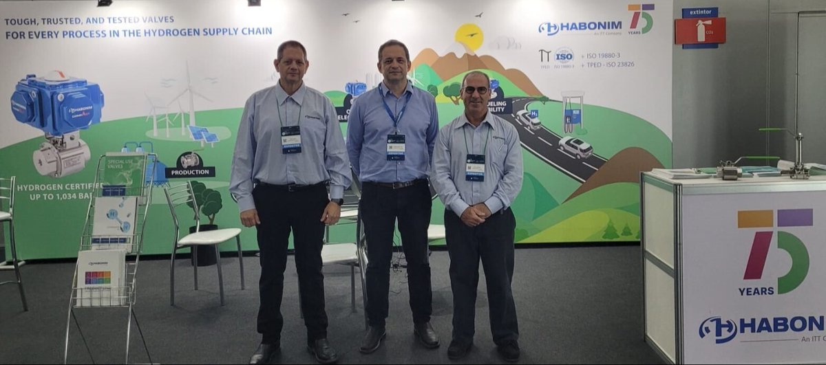 We invite you to visit our booth on the first day of H2 | HYDROGEN EXPO South America!
Meet our team and discover our products.

📍 Stand no. G02. 
📌 EXPO MAG, RIO DE JANEIRO - RJ - Brazil

See you there!
#HydrogenConferences #H2Global #HidrogênioVerde #HabonimValves #BallValves