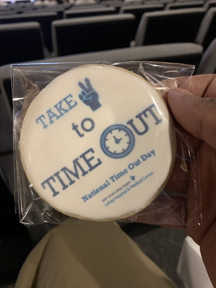 Happy #NationalTimeOutDay! <a href="/LaheyHospital/">Lahey Hospital</a> <a href="/LaheySurgery/">Lahey Surgery</a>
