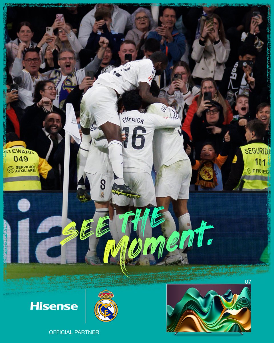 Hisense Middle East (@hisenseme) on Twitter photo As the season ends, a new chapter begins <a href="/realmadrid/">Real Madrid C.F.</a> is heading to the FIFA Club World Cup 2025.
With #Hisense, let’s follow every moment and feel every victory, together.
#Hisense #HisenseME #RealMadrid #RealMadridCF #HalaMadrid #LosBlancos #Madridistas #FIFACWC As the season ends, a new chapter begins <a href="/realmadrid/">Real Madrid C.F.</a> is heading to the FIFA Club World Cup 2025.
With #Hisense, let’s follow every moment and feel every victory, together.
#Hisense #HisenseME #RealMadrid #RealMadridCF #HalaMadrid #LosBlancos #Madridistas #FIFACWC