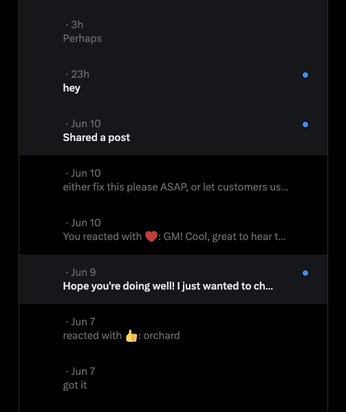 is it only me, or X DMs been broken in browser for some time?