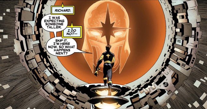 dano_cosmic's tweet photo. Nice to see the Worldmind again…
✨
Annihilation: Nova #1 (Vol. 1, 2006)
W-#DanAbnett/#AndyLanning,A-#KevWalker,I-#RickMagyar,C-#BrianReber,L-#CoryPetit
✨
#Nova #Worldmind #Imperial #Marvel #MarvelComics #MarvelCosmic https://t.co/idIsJUBX1g