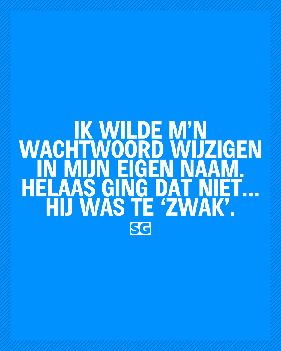 Slechte_grappen's tweet photo. 🙃
#cyberfail #wachtwoordproblemen #techhumor #zelfspot #grappiggenoeg #onveiliggevoel #memevanvandaag #sgxl #lolmomentje https://t.co/PHRDr8tpD0