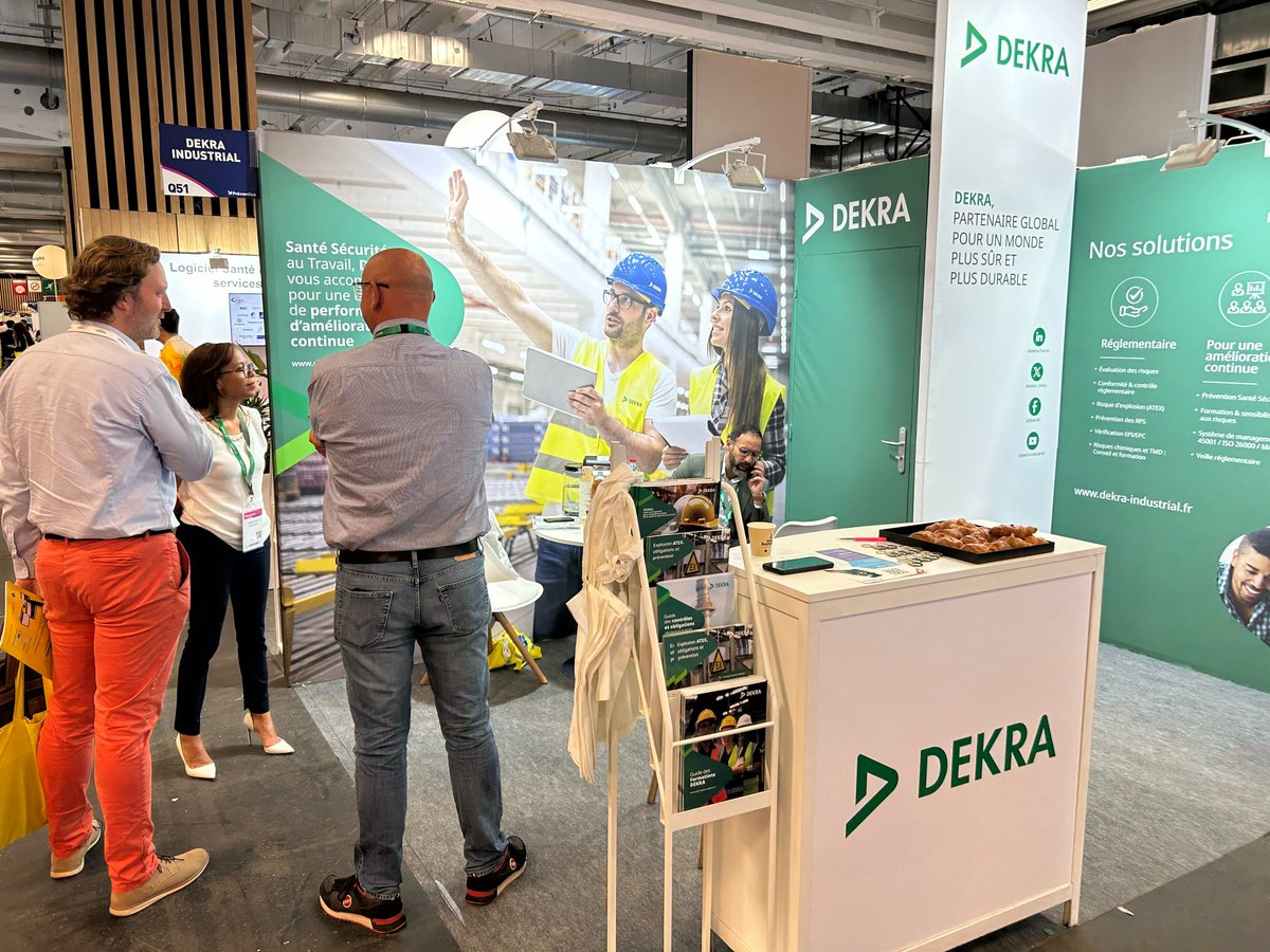 Ne manquez pas votre rencontre avec les experts #DEKRA✨jusqu’au 12 juin au Salon #Préventica📍 Paris Porte de Versailles Hall 7.2 - Stand Q51👉 bit.ly/3EXq9ND
En savoir plus sur notre démarche #RSE👉 bit.ly/40JYTrx