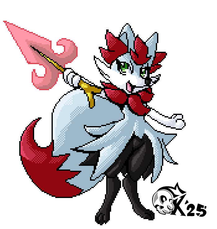Manga_Kamen's tweet photo. Took a little while (mostly doing other projects) but here's Domino Braxien - Decided to take a different route with the concept of this fox
#fakemon #regionalvariant #pokemon #braxien https://t.co/nQTxXEIkk8