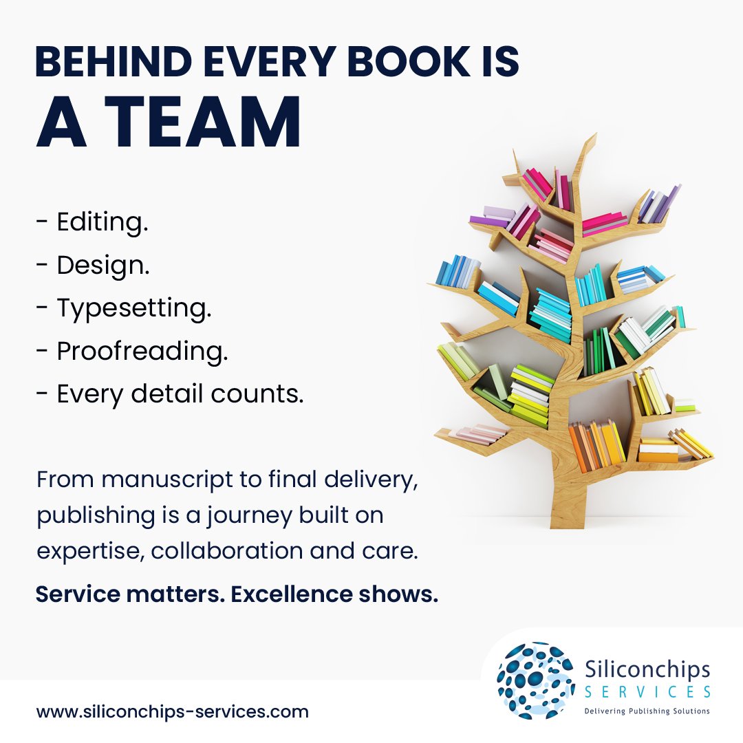 siliconchipsuk's tweet image. At Siliconchips, we offer end-to-end publishing support, from copyediting and design to typesetting and digital conversion.

#PublishingServices #ContentSupport #AcademicPublishing #BookProduction #DigitalPublishing