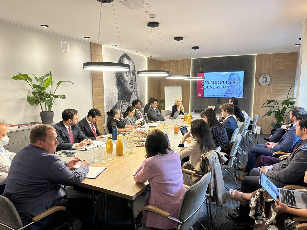 Fundacja Pułaskiego (@fundpulaskiego) on Twitter photo Today, <a href="/FundPulaskiego/">Fundacja Pułaskiego</a> had the pleasure of hosting a <a href="/SAISHopkins/">Johns Hopkins SAIS</a> <a href="/JohnsHopkins/">Johns Hopkins University</a> delegation for a lecture and discussion on how defense, security, energy, and resilience intersect to shape Poland’s foreign policy and international standing.
Thank you for the engaging exchange! Today, <a href="/FundPulaskiego/">Fundacja Pułaskiego</a> had the pleasure of hosting a <a href="/SAISHopkins/">Johns Hopkins SAIS</a> <a href="/JohnsHopkins/">Johns Hopkins University</a> delegation for a lecture and discussion on how defense, security, energy, and resilience intersect to shape Poland’s foreign policy and international standing.
Thank you for the engaging exchange!