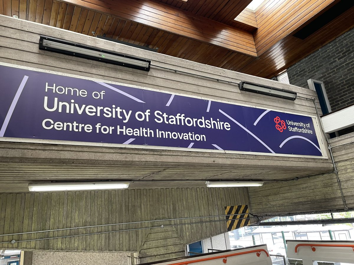 Good to see the new <a href="/UniofStaffs/">University of Staffordshire</a> branding at Stafford rail station 👍