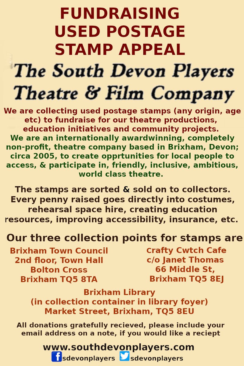 with 3 reports coming from (regular trusted, not one off) buyers of the donated used foreign stamps for our fundraising, we are in desparate straits, appealing for any donations so we can replace what was lost &amp;  where Royal Mail delivered an opened empty package  pls help