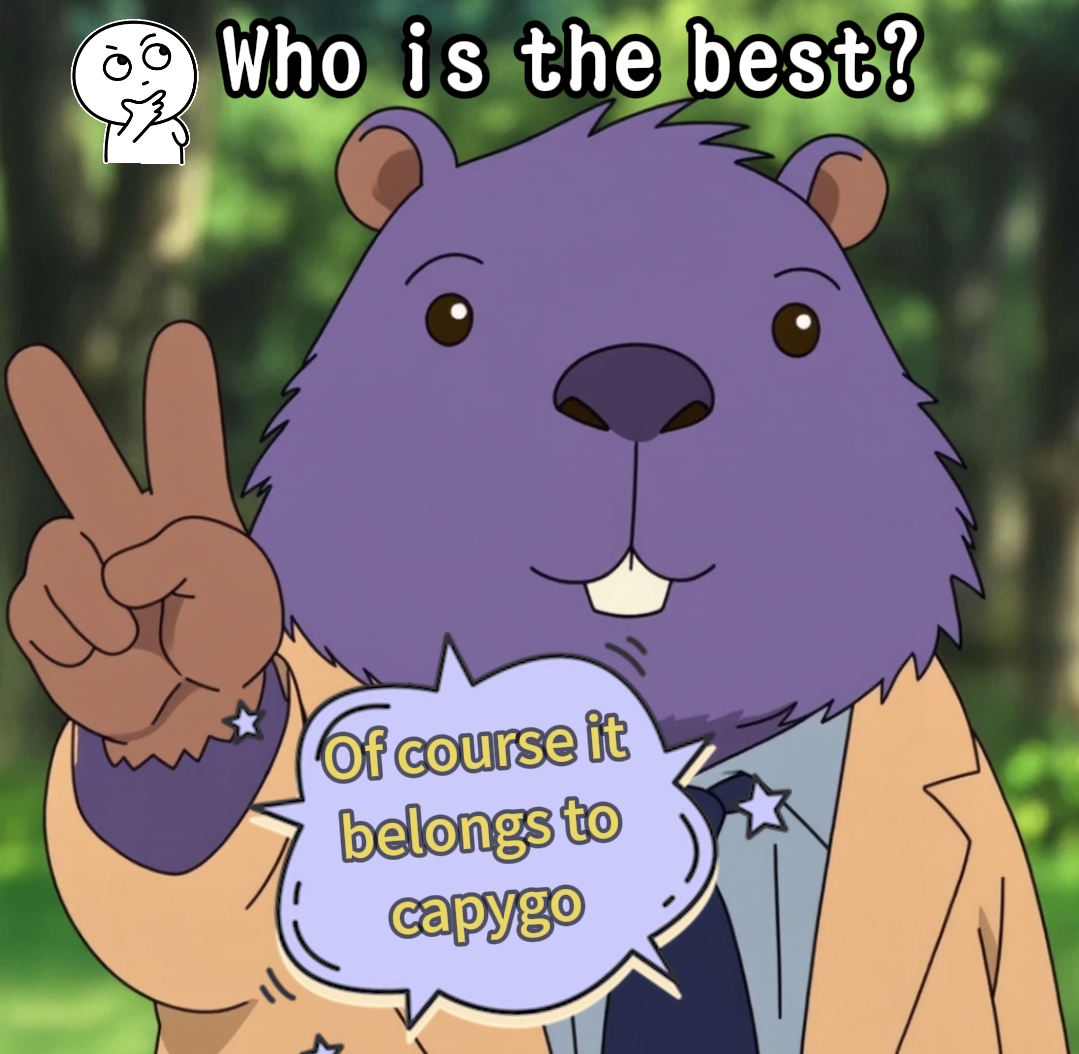 billbil80732803's tweet image. Recently, @Capygoio is the brightest star in the movement.
#CapyMemeContest