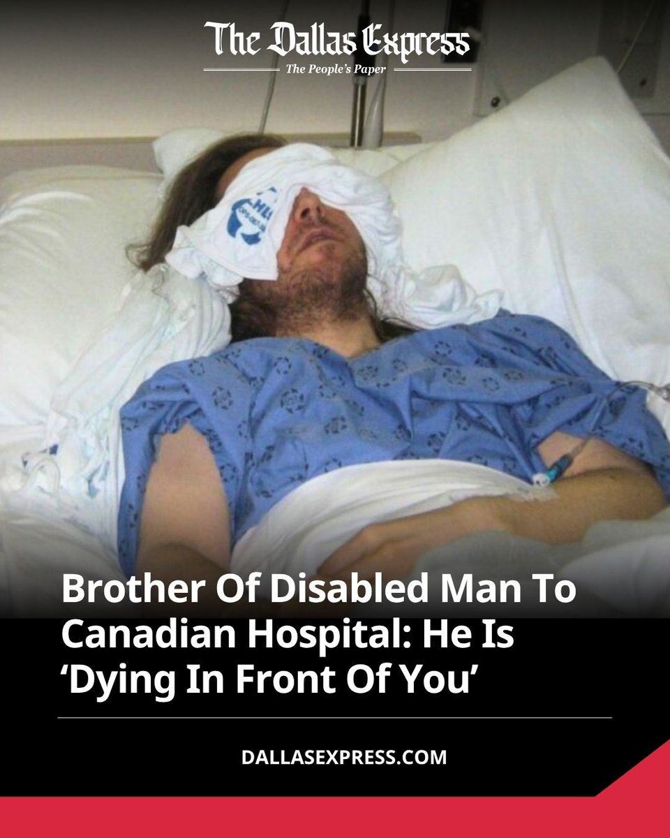 DallasExpress's tweet image. Heartbreaking Update: Disabled Canadian man, Roger Foley, is being denied food &amp;amp; water by London Health Sciences Centre, which is pushing euthanasia on him. 
His brother begs for help, but the hospital tells him to stop contacting them. 

Read more:
dallasexpress.com/health/brother…