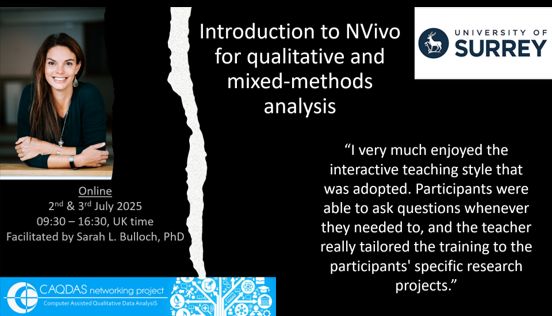 CAQDAS Networking Project (@caqdas_project) on Twitter photo Join us on our popular online NVivo course taking you from first steps to confidently harnessing #NVivo for your #QualitativeResearch, whatever your method of choice. For more info and to book: buff.ly/1QEmAol <a href="/SurreySociology/">Surrey Sociology</a> #phd Join us on our popular online NVivo course taking you from first steps to confidently harnessing #NVivo for your #QualitativeResearch, whatever your method of choice. For more info and to book: buff.ly/1QEmAol <a href="/SurreySociology/">Surrey Sociology</a> #phd