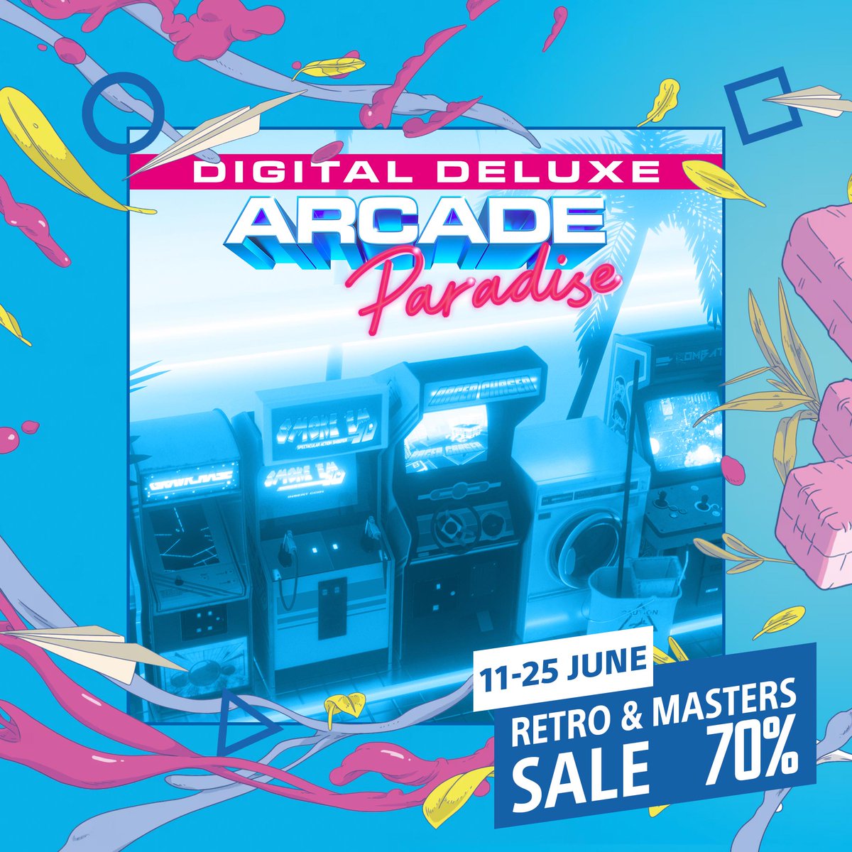 KingWashArcade's tweet image. Retro heads!
If you haven't played Arcade Paradise or Arcade Paradise VR on PlayStation, now is that time ⏲️
Save up to 70% on AP and 55% on APVR
Go back to 1993 in this adventure and management sim
🕹️: playstation.com/en-gb/games/ar…
🥽: playstation.com/en-gb/concept/…
