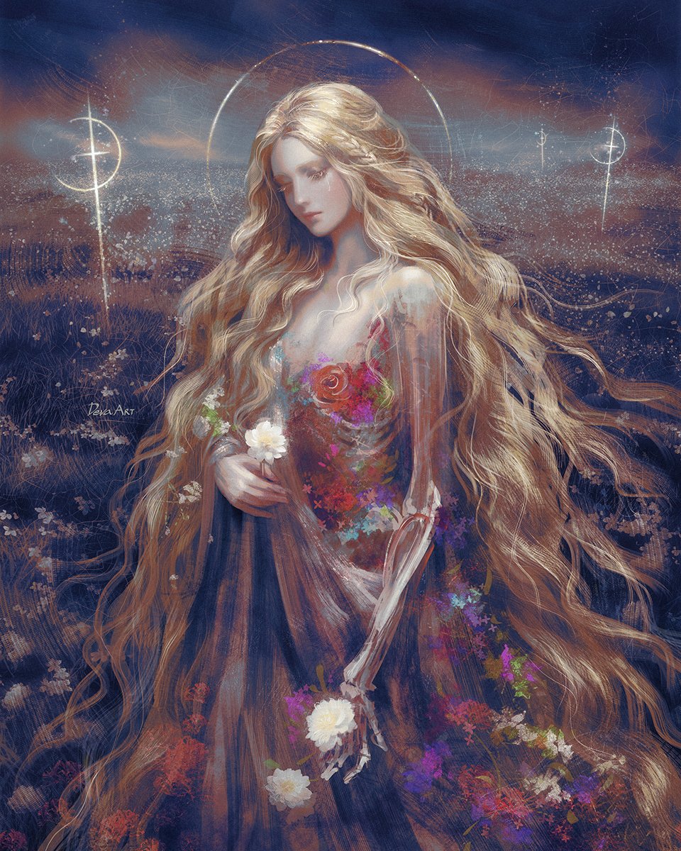 DevelvDeva's tweet photo. "I abandon here the flesh of my body.
I abandon here my arm sinistral.
I abandon here my heart, my eye, my doubt and vacillation.
I abandon here my love.
I abandon here all my fears."
#Miquella  #ELDENRING https://t.co/L50lo571Lb