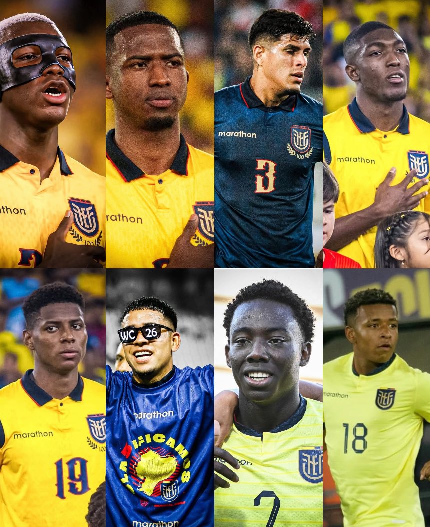 Present &amp; future of Ecuador, the U23 players in Europe:

Moises Caicedo (23) Chelsea
Willian Pacho (23) PSG
Piero Hincapié (23) Bayer Leverkusen
Joel Ordóñez (21) Club Brugge
Nilson Angulo (21) Anderlecht
Kendry Paez (18) Chelsea
Yaimar Medina (20) Genk
Keny Arroyo (19) Besiktas