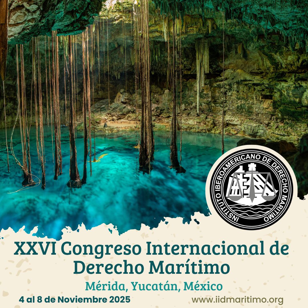 📌 ¡SAVE THE DATE! 📌

📅 Fechas: 4 al 8 de noviembre de 2025
📍 Ubicación: Mérida, Yucatán, México
⚓ Evento: XXVI Congreso Internacional de Derecho Marítimo

Mantente atento para más detalles sobre inscripciones y programa. 

¡Nos vemos en Mérida! 🌊⚖️

#SaveTheDate #IIDM