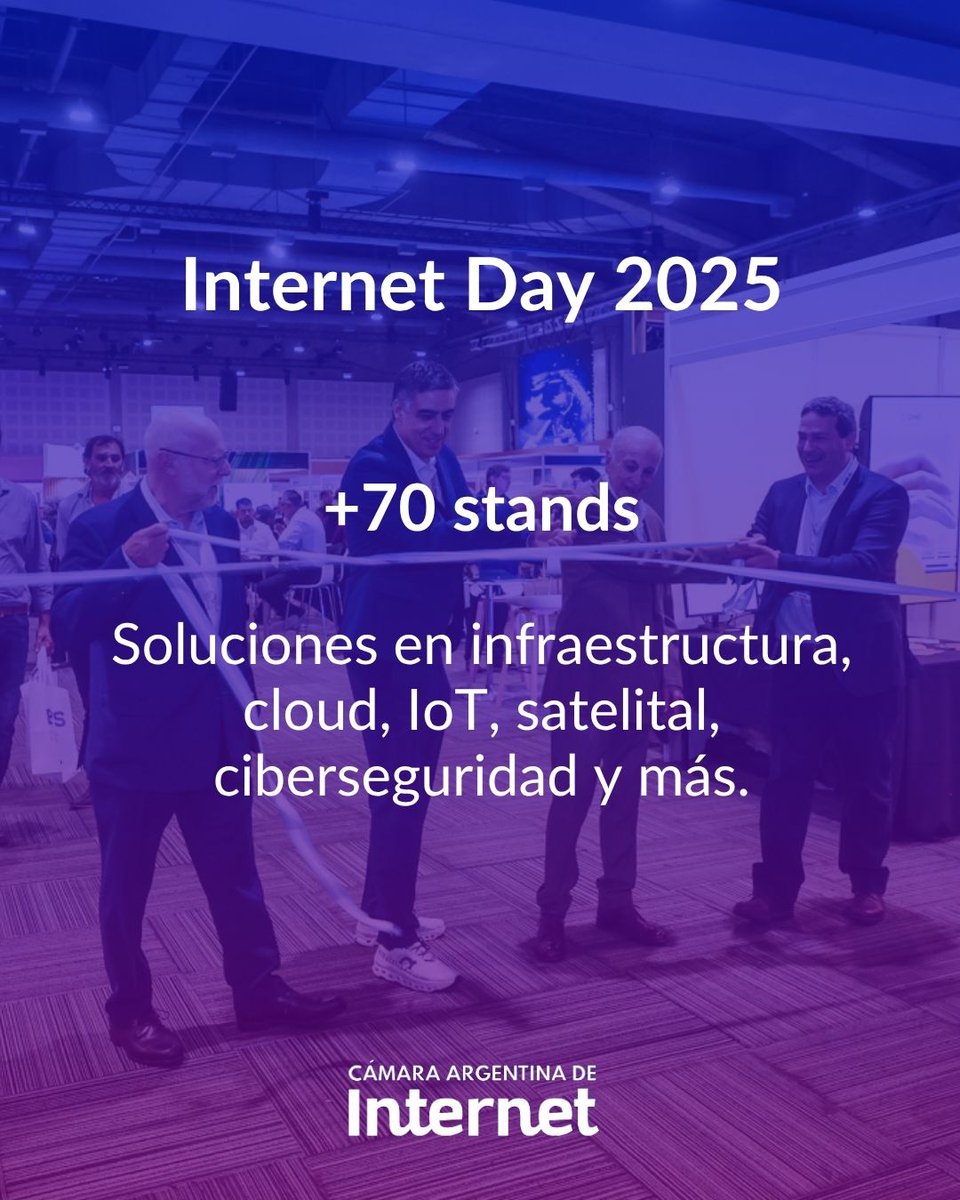 CabaseAr's tweet image. #InternetDay2025 puso a la #conectividad en el centro del #IndustriaTIC

💬 Debatimos
🤝 Nos conectamos
🚀 Proyectamos 

📸 Mirá la galería completa en el sitio web del evento internetday.com.ar y reviví los paneles desde nuestro canal de YouTube

#CABASE #EconomíaDigital